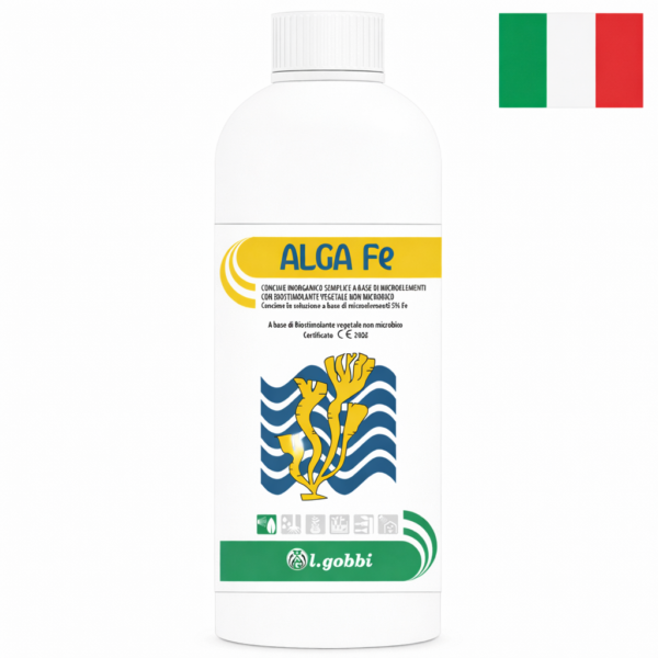 Водоростевий біостимулятор-мікродобриво ALGA Fe, l.gobbi -1 л